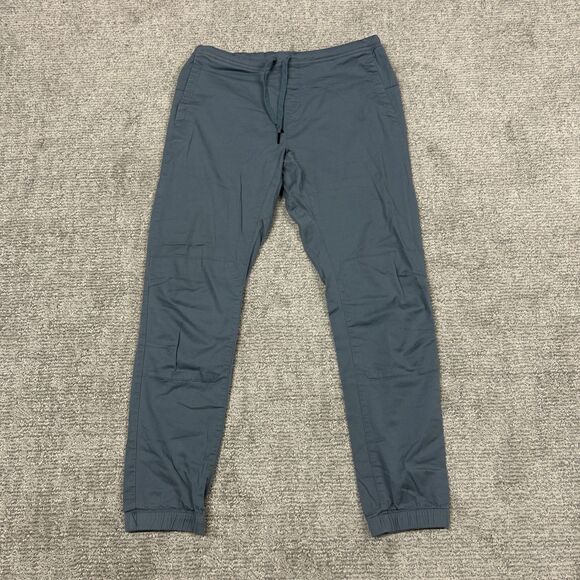 Black Diamond Joggers Pants Womens Large Blue Gray Drawstring Hiking Pockets - Picture 1 of 7